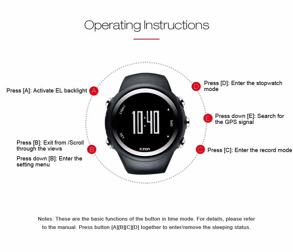 EZON T031 GPS Sport Watch