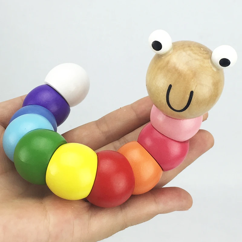 Wooden Twisted Toys for Colorful Caterpillars Baby Creative Educational Baby Blocks Gift Exercise Your Kids Finger Flexible
Wooden Twisted Toys for Colorful Caterpillars Baby Creative Educational Baby Blocks Gift Exercise Your Kids Finger Flexible