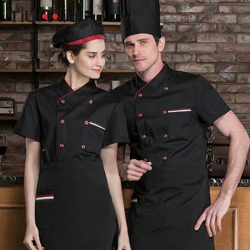Chef Jacket Food Service Short Sleeves Double-breasted Cuisine Cook Workwear Shirt Breathable Kitchen Restaurant Uniforms M-3XL
Chef Jacket Food Service Short Sleeves Double-breasted Cuisine Cook Workwear Shirt Breathable Kitchen Restaurant Uniforms M-3XL