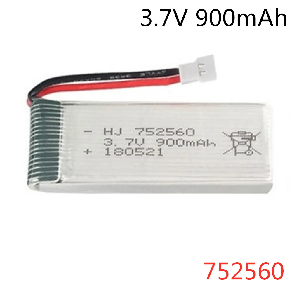 752560 lipo Battery 3.7V 900mAh For X5 X5C X5SC X5SW 8807 8807W A6 A6W Rc Quadcopter Spare Parts Accessories 3.7v Drones Battery
752560 lipo Battery 3.7V 900mAh For X5 X5C X5SC X5SW 8807 8807W A6 A6W Rc Quadcopter Spare Parts Accessories 3.7v Drones Battery