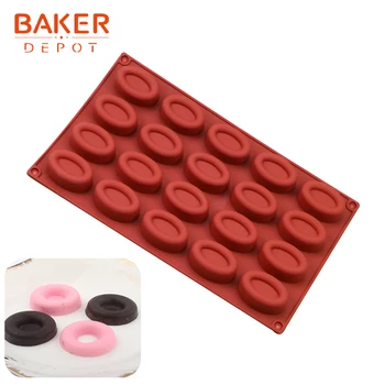 BAKER DEPOT donut silicone mold for cake candy chocolate oval donuts cookies form cake decoration mould 20 hole pastry bakeware
BAKER DEPOT donut silicone mold for cake candy chocolate oval donuts cookies form cake decoration mould 20 hole pastry bakeware