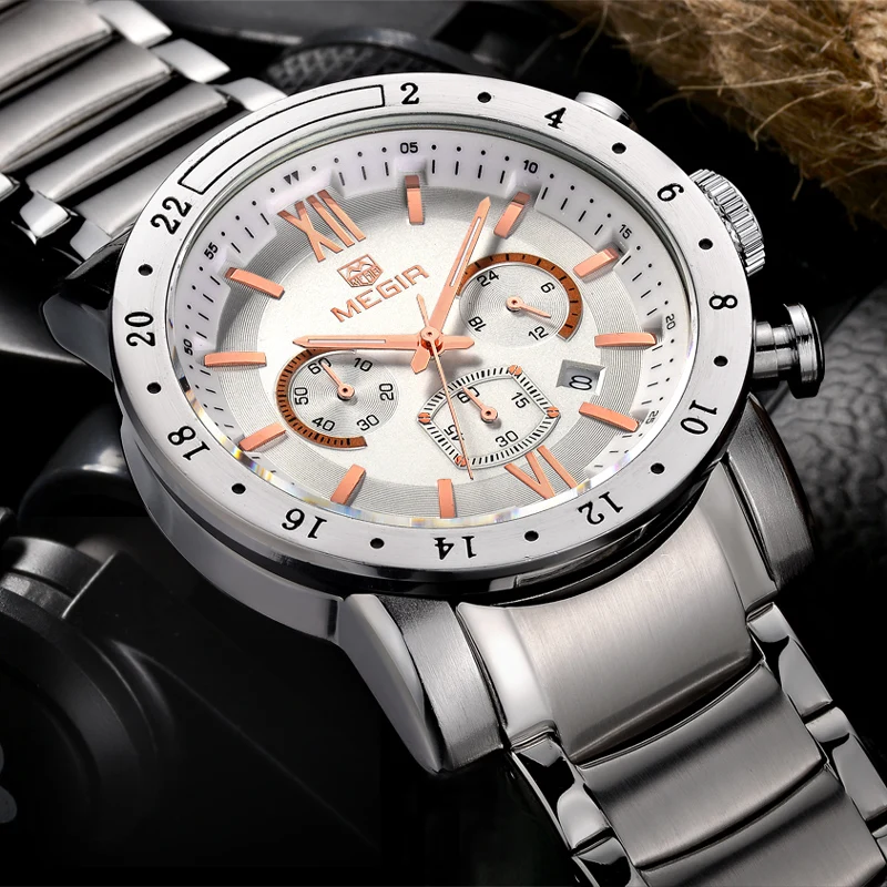 MEGIR New Brand Mens Quartz Watches Man Fashion Business Watch Male Waterproof Wristwatch Men Analog Clock Relogio Masculino
MEGIR New Brand Mens Quartz Watches Man Fashion Business Watch Male Waterproof Wristwatch Men Analog Clock Relogio Masculino