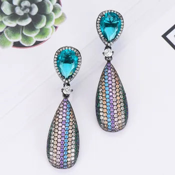 SisCathy Trendy Statement Water Drop Earrings For Women Fashion Jewelry Charms Multicolor Cubic Zirconia Dangle Earrings 2019
SisCathy Trendy Statement Water Drop Earrings For Women Fashion Jewelry Charms Multicolor Cubic Zirconia Dangle Earrings 2019