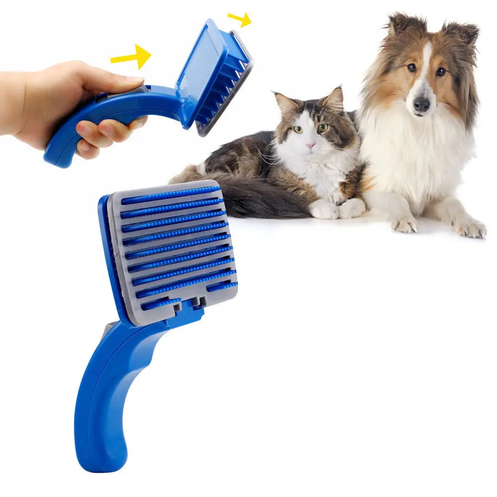 Pet Grooming Brush Comb Cleaning Self Cleaning Brush Comb Shedding Tool For Small Large Dog Cat
Pet Grooming Brush Comb Cleaning Self Cleaning Brush Comb Shedding Tool For Small Large Dog Cat