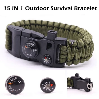 Kids Toy Survival Parachute Rope Bracelet 15 In One Compass Thermometer Fire Whistle Parachute Rope Practical Jokes Sensory Toys
Kids Toy Survival Parachute Rope Bracelet 15 In One Compass Thermometer Fire Whistle Parachute Rope Practical Jokes Sensory Toys