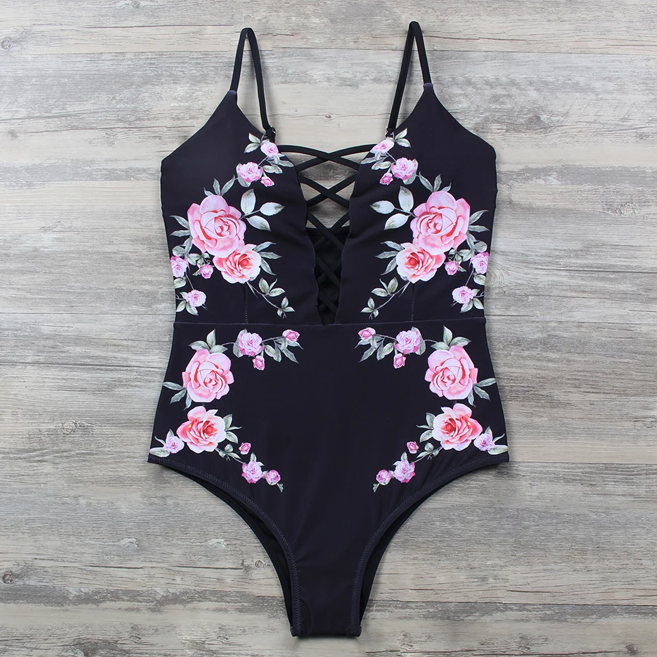 sexy cheap vintage brand print flowers deep v black cross shape body backless one piece wire free women swimwear new swimsuit
sexy cheap vintage brand print flowers deep v black cross shape body backless one piece wire free women swimwear new swimsuit