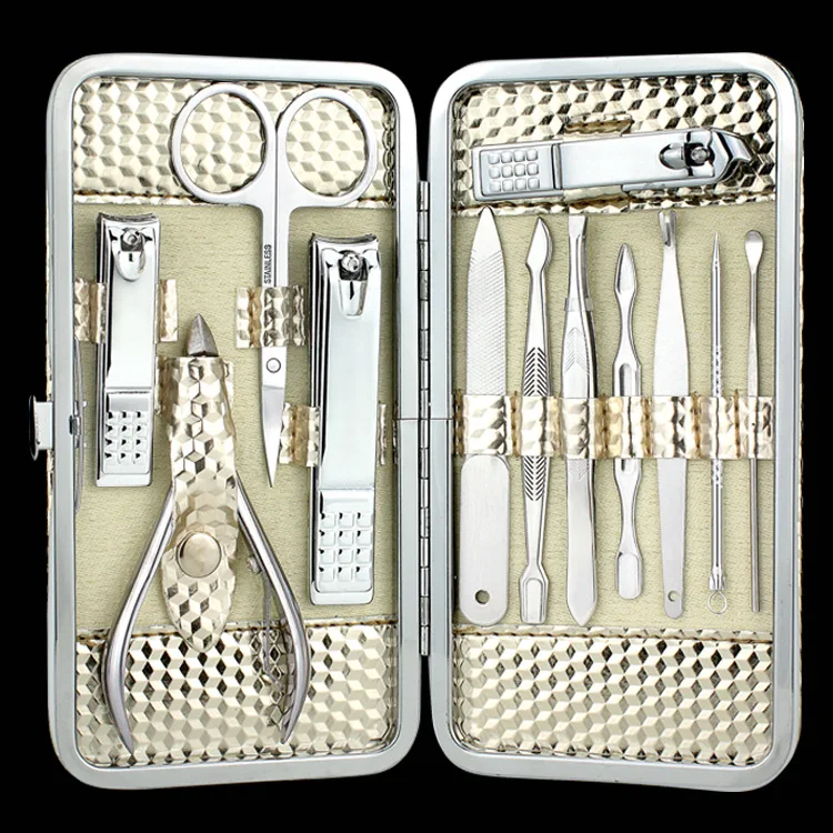 12pcs Stainless steel Manicure Set Nail Care Tools Pedicure Nail Clipper Kit with Mini Finger Nail Cutter Clipper File Scissor
12pcs Stainless steel Manicure Set Nail Care Tools Pedicure Nail Clipper Kit with Mini Finger Nail Cutter Clipper File Scissor