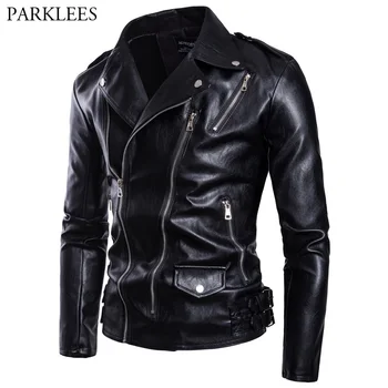 Biker Faux Leather Jackets Men 2018 Brand New Zipper Motorcycle PU Leather Jacket Mens Casual Streetwear Jackets and Coats 5XL
Biker Faux Leather Jackets Men 2018 Brand New Zipper Motorcycle PU Leather Jacket Mens Casual Streetwear Jackets and Coats 5XL