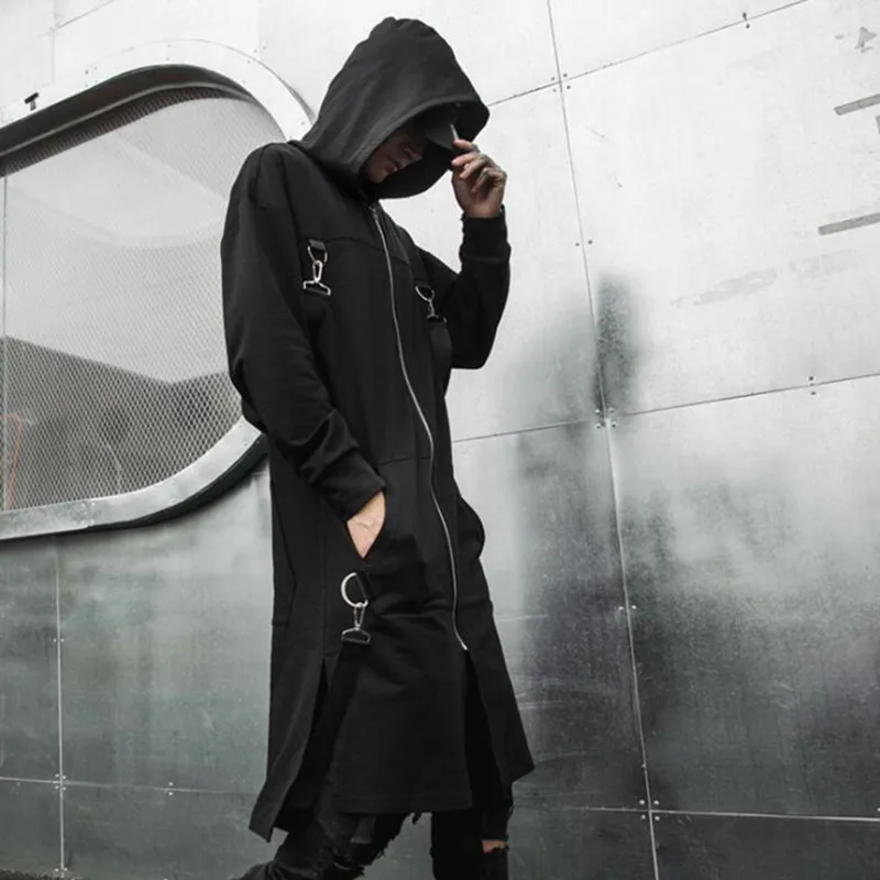 Men ribbons punk rock hip hop hooded long t shirt nightclub DJ singer stage costume coat men harajuku zipper jacket streetwear
Men ribbons punk rock hip hop hooded long t shirt nightclub DJ singer stage costume coat men harajuku zipper jacket streetwear