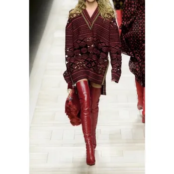 EMMA KING 2018 Winter New Pointed Toe Thigh High Boots Women Patchwork Thin High Heels Over The Knee Boots Catwalk Sock Boots
EMMA KING 2018 Winter New Pointed Toe Thigh High Boots Women Patchwork Thin High Heels Over The Knee Boots Catwalk Sock Boots