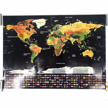 high quality blow off map the world country flag map home decor for wall art craft vintage poster for travel 82x59cm living room
high quality blow off map the world country flag map home decor for wall art craft vintage poster for travel 82x59cm living room