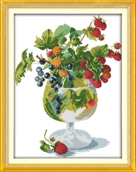 Strawberry and wine glass Printed Canvas DMC Counted Chinese Cross Stitch Kits printed Cross-stitch set Embroidery Needlework
Strawberry and wine glass Printed Canvas DMC Counted Chinese Cross Stitch Kits printed Cross-stitch set Embroidery Needlework