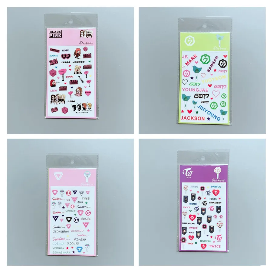 GOT7 Seventeen PVC Adhesive Stickers for Mobile Phone Laptop Twice Blackpink Decorative DIY Stickers Fan Gift
GOT7 Seventeen PVC Adhesive Stickers for Mobile Phone Laptop Twice Blackpink Decorative DIY Stickers Fan Gift