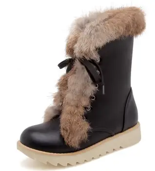 Sapato Feminino Women mid-calf Boots Chunky Mid Heels Winter Snow Warm Plush Shoes Woman Cute Chaussure Lace Up Booties WS181116
Sapato Feminino Women mid-calf Boots Chunky Mid Heels Winter Snow Warm Plush Shoes Woman Cute Chaussure Lace Up Booties WS181116