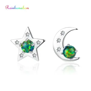 Rainbamabom Romantic Cute 925 Solid Sterling Silver Opal Gemstone Moon Star Earrings Ear Studs Women Fine Jewelry Gift Wholesale
Rainbamabom Romantic Cute 925 Solid Sterling Silver Opal Gemstone Moon Star Earrings Ear Studs Women Fine Jewelry Gift Wholesale