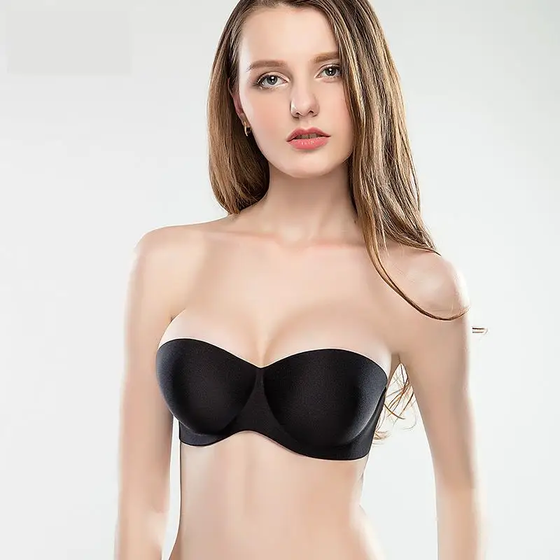 Mozhini Women's Slightly Lined Lift Great Support Strapless Bra anti slip double push up bra seamless t shirt wedding bra
Mozhini Women's Slightly Lined Lift Great Support Strapless Bra anti slip double push up bra seamless t shirt wedding bra