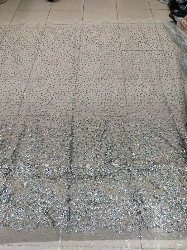 Latest French Nigerian Laces Fabrics High Quality African Laces Fabric Wedding Glued glitter sequins Tulle Lace SUSIA-150-165
Latest French Nigerian Laces Fabrics High Quality African Laces Fabric Wedding Glued glitter sequins Tulle Lace SUSIA-150-165