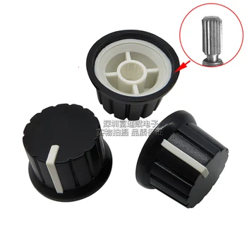 10pcs Potentiometer encoder band switch plastic knob 24MM * 15MM flower shaft inner hole 6mm
10pcs Potentiometer encoder band switch plastic knob 24MM * 15MM flower shaft inner hole 6mm