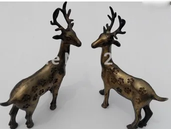 Chinese Bronze Statue Collectible Decorated Old Handwork Copper Craved Sika Deer Statue On Sale!
Chinese Bronze Statue Collectible Decorated Old Handwork Copper Craved Sika Deer Statue On Sale!