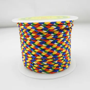 3mm Buddhism Cord, 5 colors mix, Approx 20M/spool, #583
3mm Buddhism Cord, 5 colors mix, Approx 20M/spool, #583