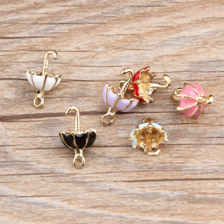 10Pcs/lot DIY Enamel 3D Umbrella Charms Alloy Small Metal Bracelet Pendant Accessories Fashion Jewelry Dangle Material
10Pcs/lot DIY Enamel 3D Umbrella Charms Alloy Small Metal Bracelet Pendant Accessories Fashion Jewelry Dangle Material