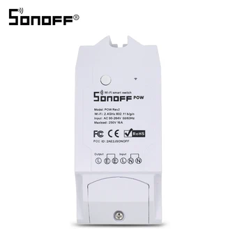 Sonoff POW R2 Wifi Switch Power Consumption Measurement Real Time DIY Timer for Smart Home Automation
Sonoff POW R2 Wifi Switch Power Consumption Measurement Real Time DIY Timer for Smart Home Automation