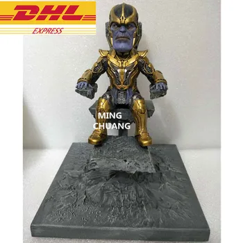 

Q-Version Avengers Infinity War Superhero Statue Supervil Ultimate BOSS Thanos Throne of Saros Bust Resin Action Figure Toy J332