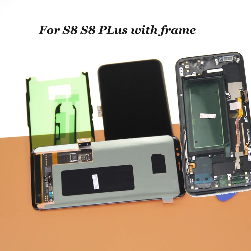 LCD Screen for Samsung Galaxy S8 Display G950 G950F S8 Plus G955 G955F Assembly Super Amoled Replacement with frame
LCD Screen for Samsung Galaxy S8 Display G950 G950F S8 Plus G955 G955F Assembly Super Amoled Replacement with frame