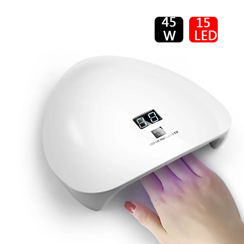 New 45W UV LED Lamp Nail Dryer USB Manicure Curing All Type Quick Nails Dryer LCD Sensor Nail Art Tools
New 45W UV LED Lamp Nail Dryer USB Manicure Curing All Type Quick Nails Dryer LCD Sensor Nail Art Tools