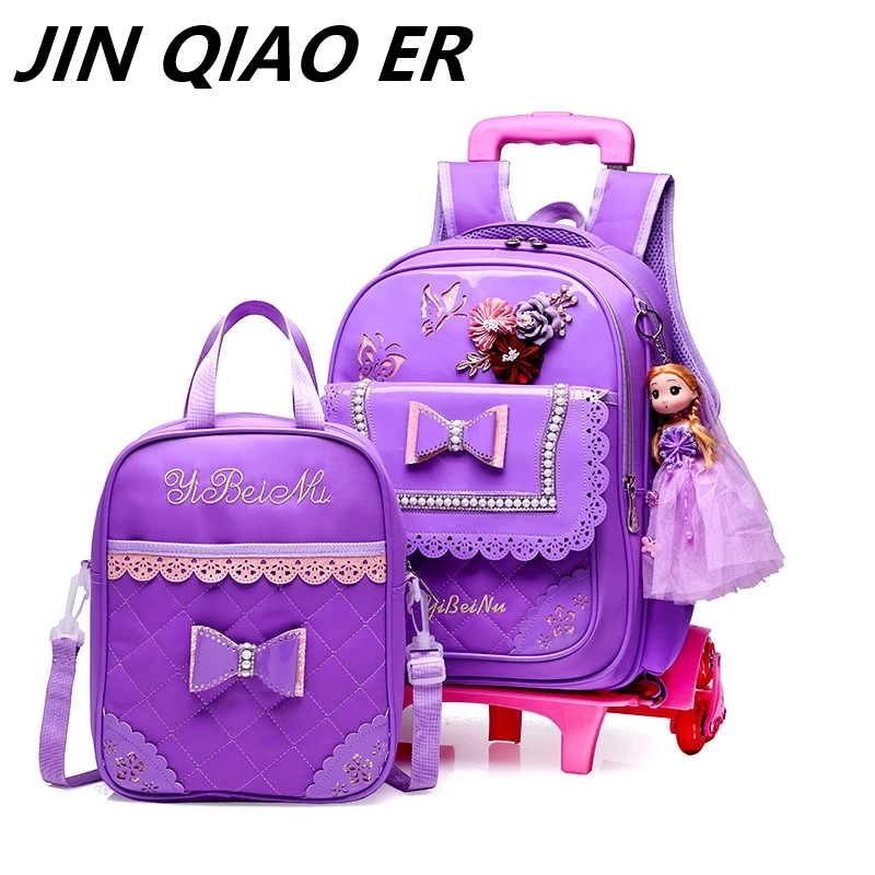 2PCS/SET Children School Bags Removable Boys Girls Cartoon Trolley Backpack 6 Wheels Child Climb Stair Kids Rolling Backpacks
2PCS/SET Children School Bags Removable Boys Girls Cartoon Trolley Backpack 6 Wheels Child Climb Stair Kids Rolling Backpacks