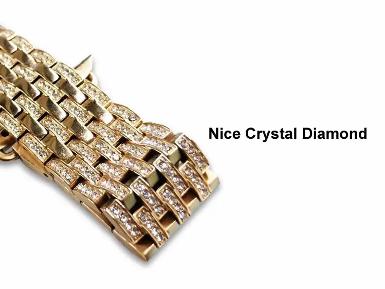 1 Crystal Rhinestone Diamond Watch Band Luxury Men's Watch Strap Women's Bracelet (2)