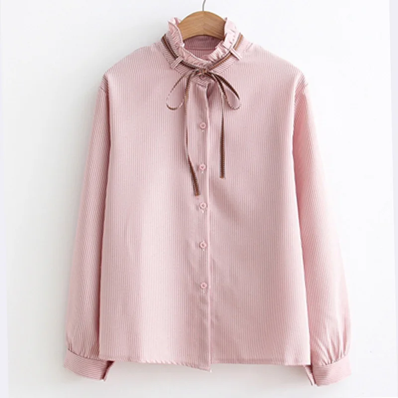 Autumn Winter 2019 New Long Sleeve Blouses Lotus Leaf Collar Bow Shirt Fashion Womens Solid Color Vintage Blouse Women Tops T63
Autumn Winter 2019 New Long Sleeve Blouses Lotus Leaf Collar Bow Shirt Fashion Womens Solid Color Vintage Blouse Women Tops T63