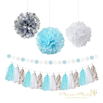 Nicro 7Pcs/Set Girl Boy Party Tissue Paper Paper String 15Pcs Garland Tassel First Birthday Baptism Wedding Decortion #Set15
Nicro 7Pcs/Set Girl Boy Party Tissue Paper Paper String 15Pcs Garland Tassel First Birthday Baptism Wedding Decortion #Set15