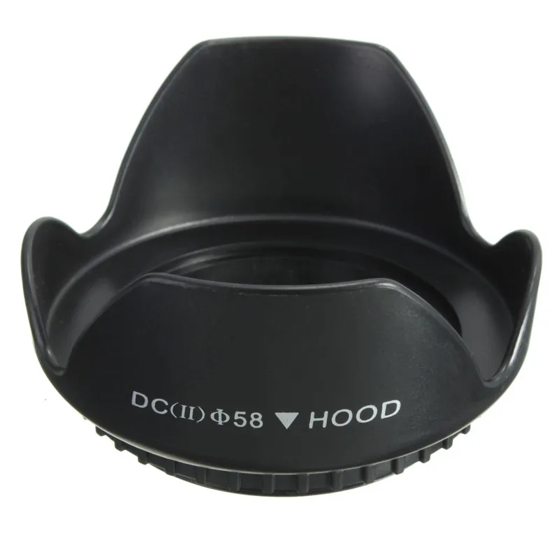 58mm Petal Flower Lens Hood Screw Mount For Canon 700D 100D 650D 600D 550D 1200D 1100D Rebel T6s T6i T5i T5 T4i T3i T2i Camera
58mm Petal Flower Lens Hood Screw Mount For Canon 700D 100D 650D 600D 550D 1200D 1100D Rebel T6s T6i T5i T5 T4i T3i T2i Camera