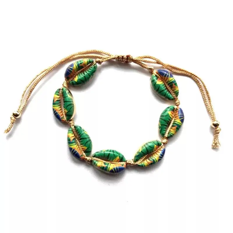 2019 Hot Fashion Hawaiian Holiday Fashion Bracelet Multicolor Alloy Hand Knotted Bracelet
2019 Hot Fashion Hawaiian Holiday Fashion Bracelet Multicolor Alloy Hand Knotted Bracelet