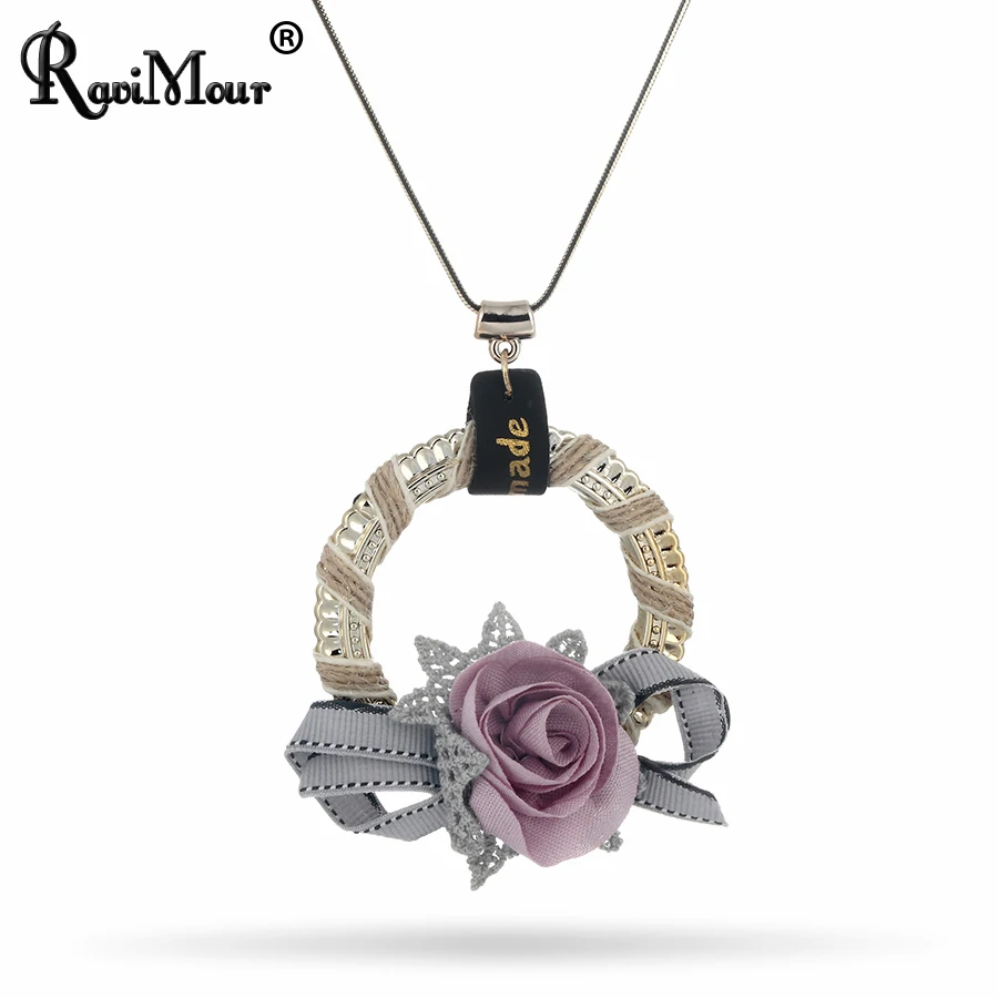 RAVIMOUR Boho Chocker Handmade Hemp Rope Flower Statement Necklaces & Pendants for Women Fashion Jewelry Black Chain Long Collar
RAVIMOUR Boho Chocker Handmade Hemp Rope Flower Statement Necklaces & Pendants for Women Fashion Jewelry Black Chain Long Collar