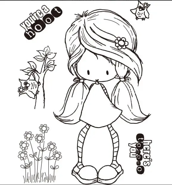 Cartoon Girl Transparent Clear Silicone Stamp/Seal for DIY scrapbooking/photo album Decorative clear stamp sheets A1774
Cartoon Girl Transparent Clear Silicone Stamp/Seal for DIY scrapbooking/photo album Decorative clear stamp sheets A1774