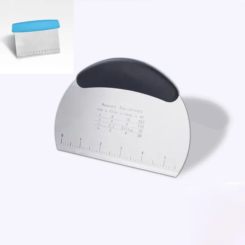 1pcs Square/Semicircle Stainless Steel Dough Scraper/Knife with Scale Cake Pizza Cutter Flour Bread Knife baking Tools M2141
1pcs Square/Semicircle Stainless Steel Dough Scraper/Knife with Scale Cake Pizza Cutter Flour Bread Knife baking Tools M2141