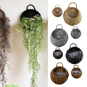 Wall Hanging Natural Wicker Flower Basket Flower Pot Planter Rattan Vase Basket Home Garden Wall Decoration Storage Container
Wall Hanging Natural Wicker Flower Basket Flower Pot Planter Rattan Vase Basket Home Garden Wall Decoration Storage Container