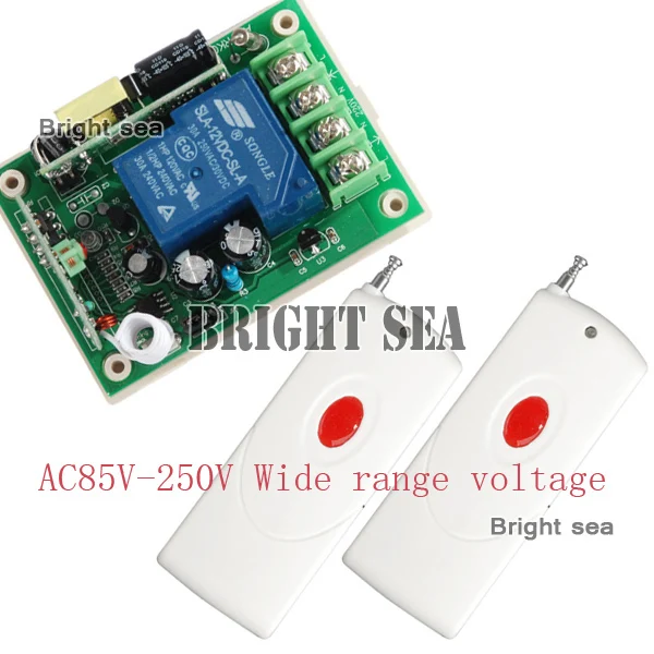 High power 1000M 85V- 250V 30A 3000W RF Wireless Remote Control Switch and remote System For Smart Home light 2controller
High power 1000M 85V- 250V 30A 3000W RF Wireless Remote Control Switch and remote System For Smart Home light 2controller