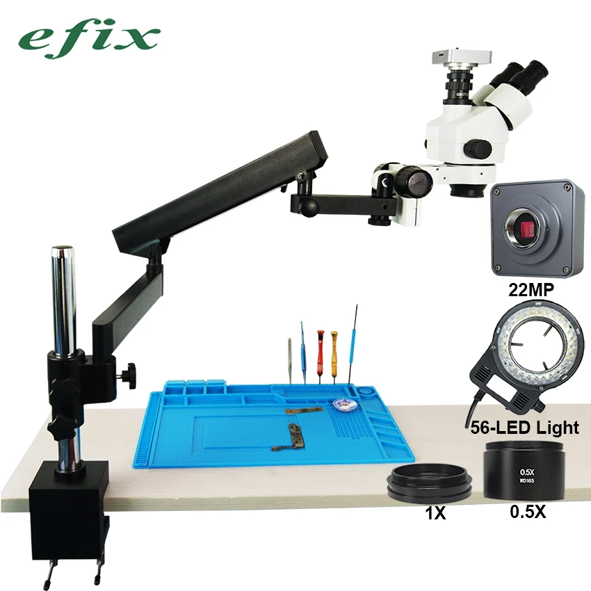 efix 22MP HDMI VGA 3.5-90X Trinocular Stereo Zoom Soldering Microscope Articulating Arm Clamp Stand Camera Mobile Phone Repair
efix 22MP HDMI VGA 3.5-90X Trinocular Stereo Zoom Soldering Microscope Articulating Arm Clamp Stand Camera Mobile Phone Repair