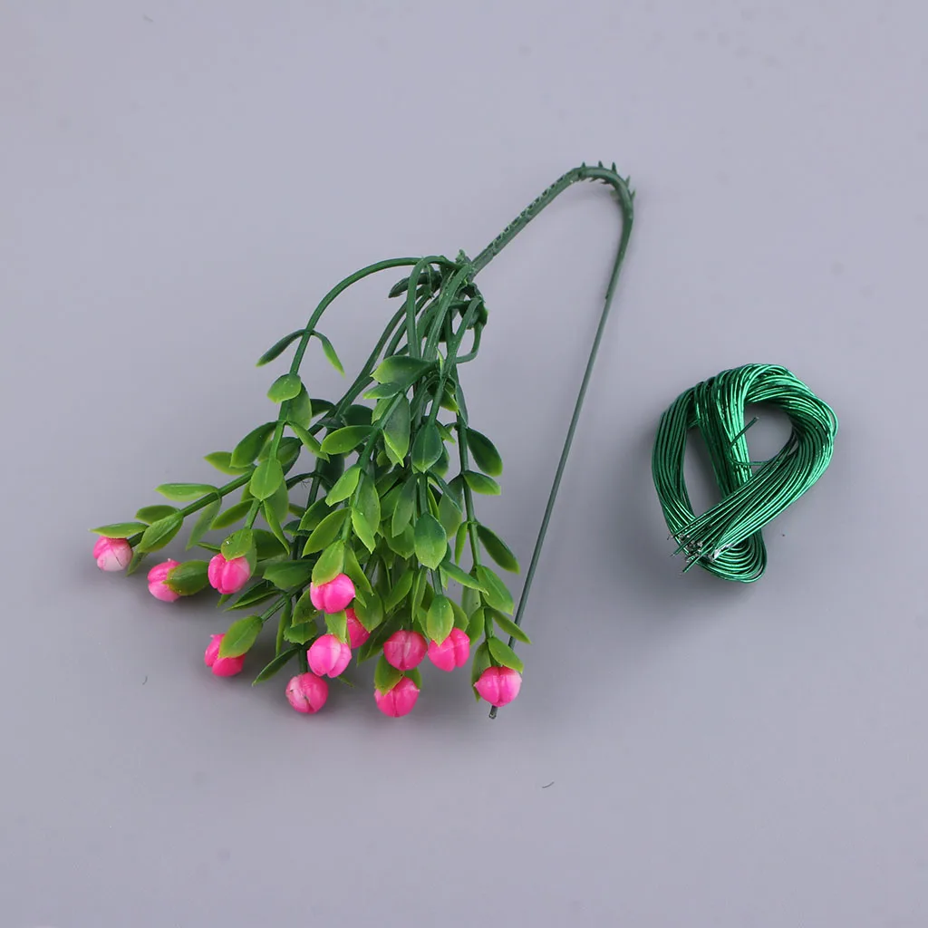 DIY Craft Iron Wire Button Felt Bouquet Kit Make 40 Flowers DIY Craft Iron Wire Button Felt Bouquet Kit Make 40 Flowers