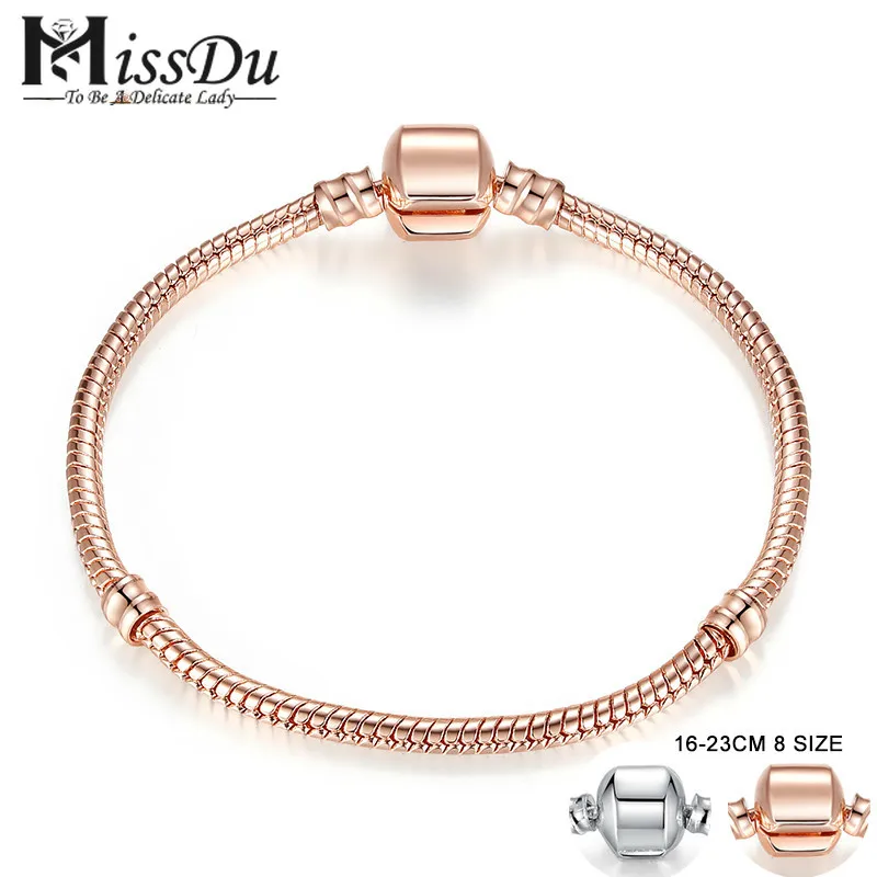 Rose Gold Color & Silver Snake Chain Bracelets DIY Bracelet Jewelry 16CM-23CM 8 Size Choice PA9007
Rose Gold Color & Silver Snake Chain Bracelets DIY Bracelet Jewelry 16CM-23CM 8 Size Choice PA9007