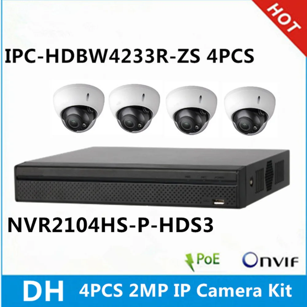 DH 4pcs 2MP IPC-HDBW4233R-ZS 2.7-13.5mm zoom lens ip camera & NVR2104HS-P-HDS3 4ch with 4 POE ports support p2p Camera System
DH 4pcs 2MP IPC-HDBW4233R-ZS 2.7-13.5mm zoom lens ip camera & NVR2104HS-P-HDS3 4ch with 4 POE ports support p2p Camera System
