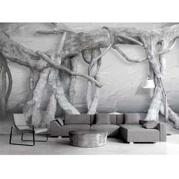 Hotel Home Decor Wall Papers 3D Gray Tree Roots Wall Painting Custom Photo Wall Paper Mural Self Adhesive Vinyl / Silk Wallpaper
Hotel Home Decor Wall Papers 3D Gray Tree Roots Wall Painting Custom Photo Wall Paper Mural Self Adhesive Vinyl / Silk Wallpaper