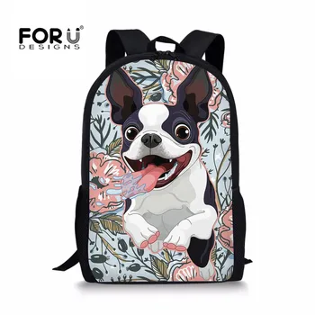 FORUDESIGNS School Backpack Boston Terrier Printed Kawaii For Teenage Girls Backpacks Travel Bags Bagpack Female Sac Rucksack
FORUDESIGNS School Backpack Boston Terrier Printed Kawaii For Teenage Girls Backpacks Travel Bags Bagpack Female Sac Rucksack