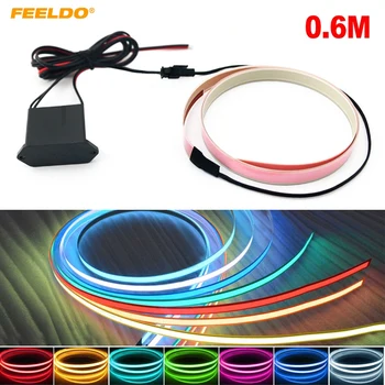 FEELDO 5Pcs Car 60CM*14MM Electroluminescent Tape EL Wire Cold Light Strip Car Ambient Light DC12V #4466 
FEELDO 5Pcs Car 60CM*14MM Electroluminescent Tape EL Wire Cold Light Strip Car Ambient Light DC12V #4466