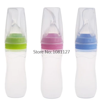 1Pc BPA Free Infant Baby Silicone Feeding With Spoon Feeder Food Rice Cereal Bottle 120ML
1Pc BPA Free Infant Baby Silicone Feeding With Spoon Feeder Food Rice Cereal Bottle 120ML