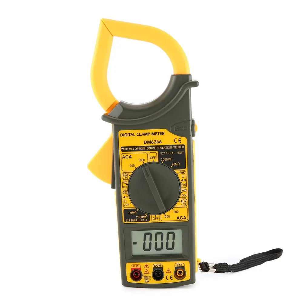 2000 Counts Digital Clamp Meter Digital Ammeter AC/DC Voltage Current Tester Resistor Diode Continuity Test NCV
2000 Counts Digital Clamp Meter Digital Ammeter AC/DC Voltage Current Tester Resistor Diode Continuity Test NCV