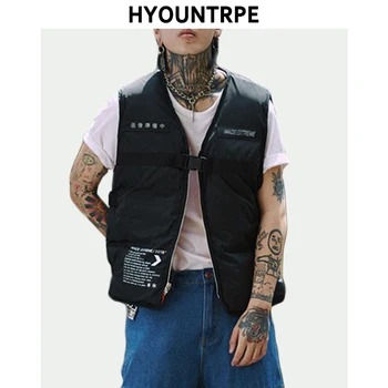 Fashion Winter Reversible Hip Hop Sleeveless Vests Men Cotton Padded Cargo Waistcoat Zipper Military Jacket Warm Tactical Vest
Fashion Winter Reversible Hip Hop Sleeveless Vests Men Cotton Padded Cargo Waistcoat Zipper Military Jacket Warm Tactical Vest